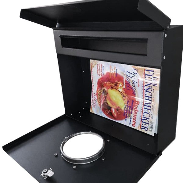 Letterman 1 Briefkasten rot mit Bullauge 506r