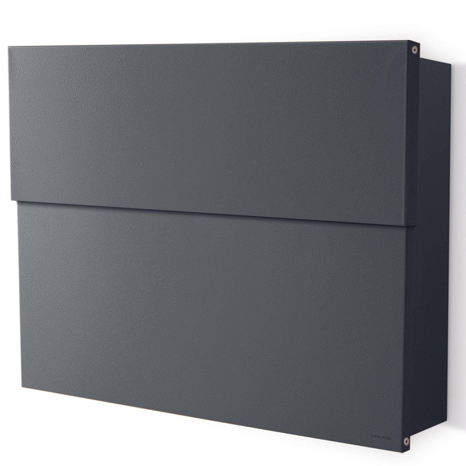 Briefkasten Letterman XXL 2 anthrazitgrau RAL 7016 mit verdecktem Zeitungsfach