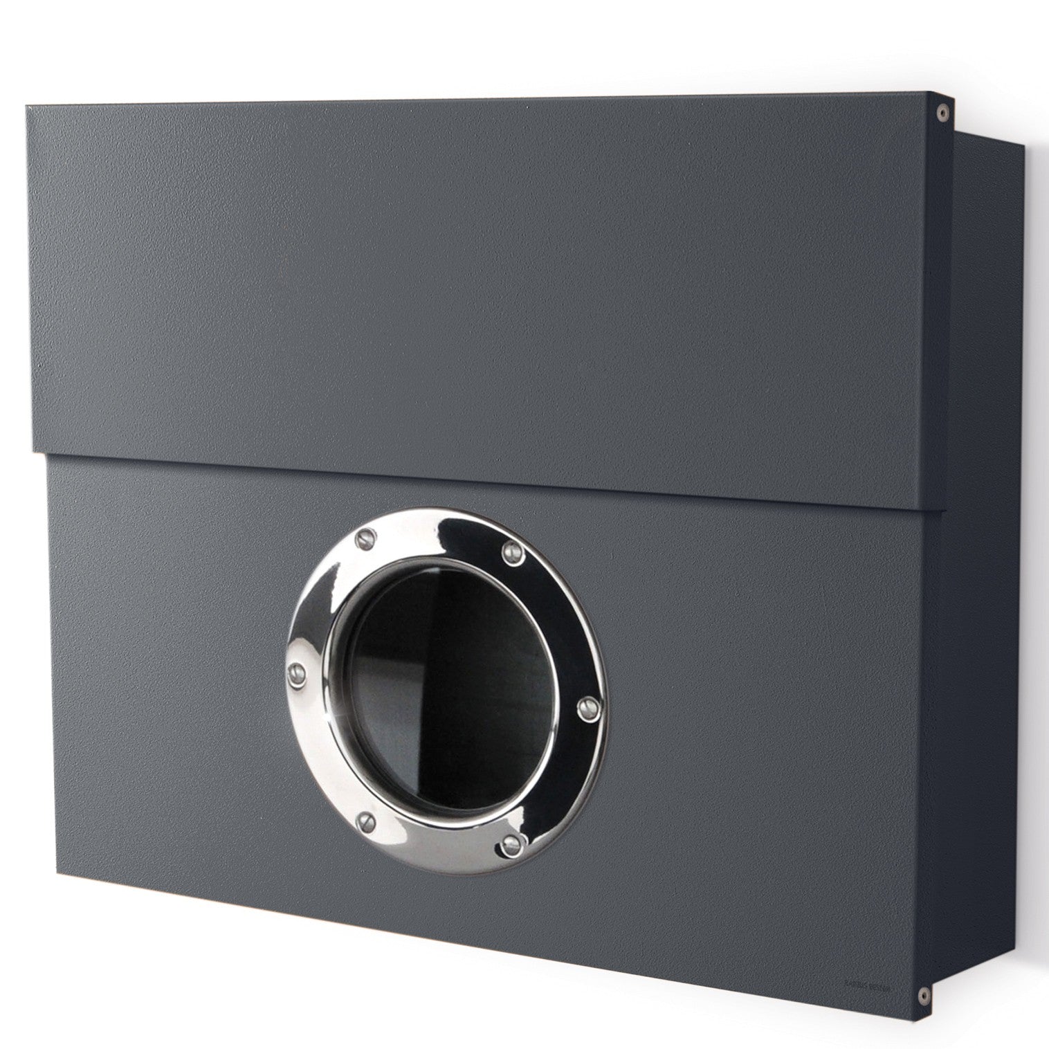 Briefkasten Letterman XXL anthrazitgrau RAL 7016 mit verdecktem Zeitungsfach - 550 G