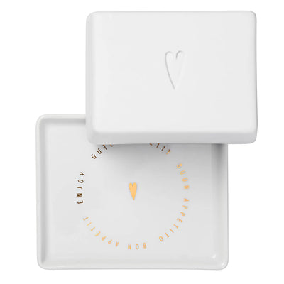 Poesie et Table Butterdose Herz klein