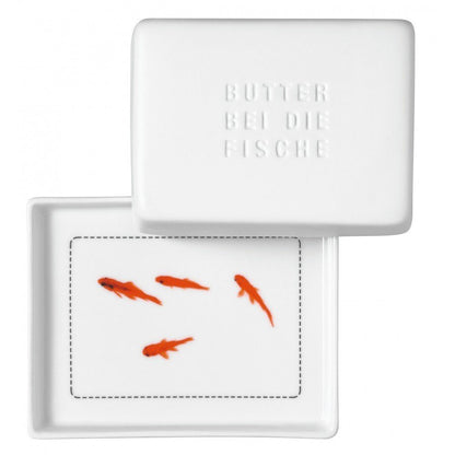Poesie et Table Breakfast Butterdose Butter bei die Fische