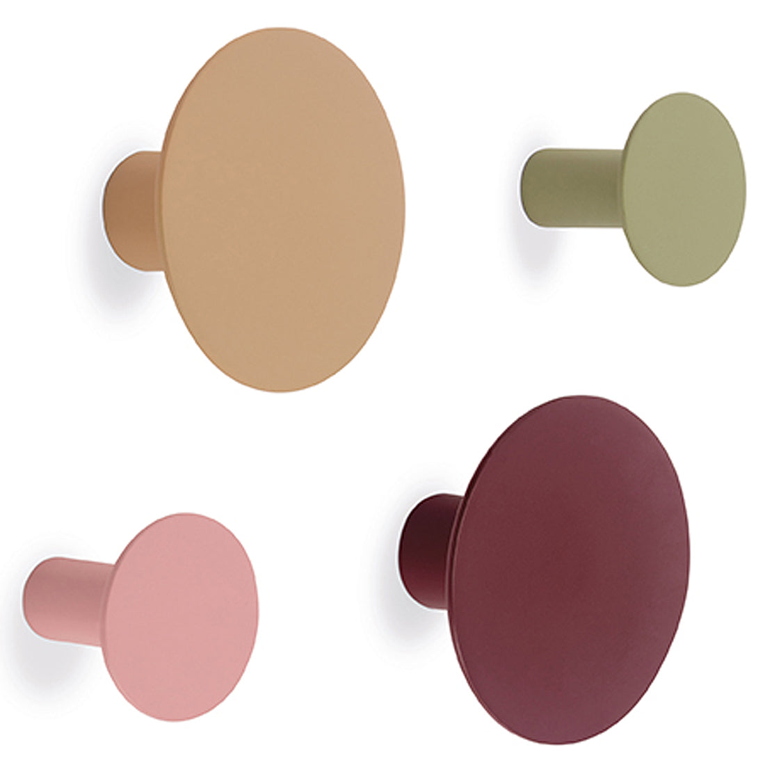 Wandhaken 4er Set Fuchsia