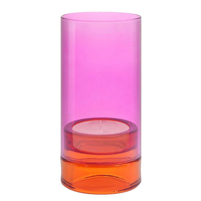 Windlicht Lys pink Höhe 19,3 cm Teelicht