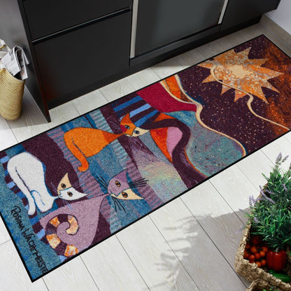 Teppichläufer 60x180 Rosina Wachtmeister Le Onde lila