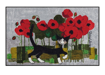 Fußmatte 75x120 Rosina Wachtmeister Poppywalk rot