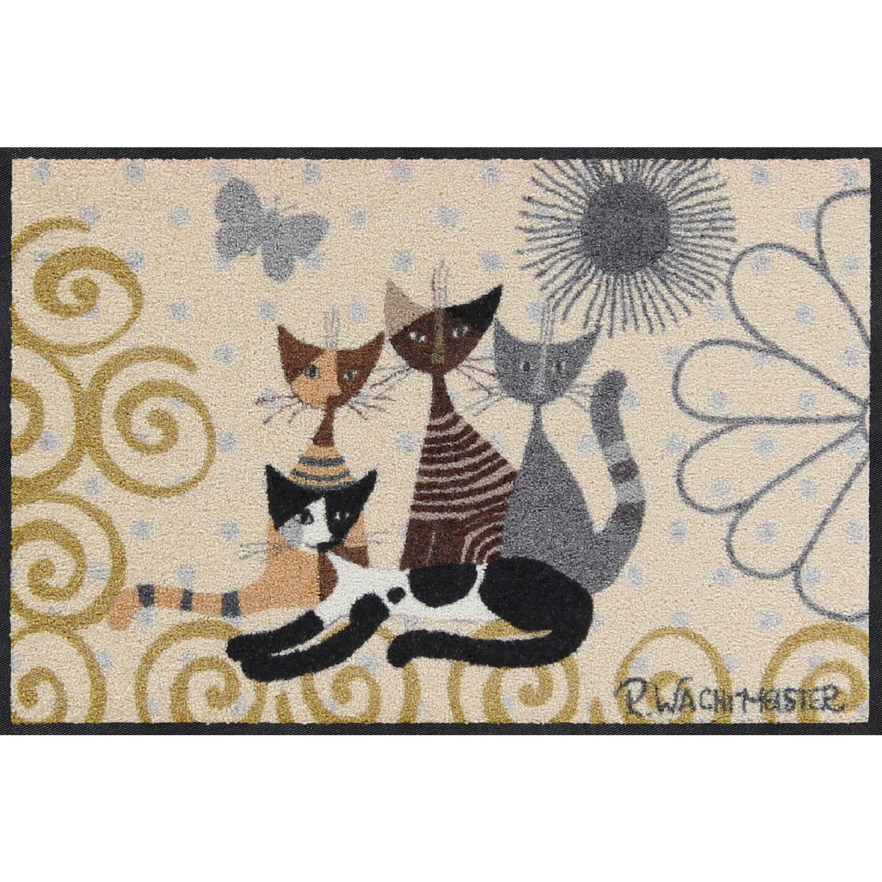Fußmatte 50x75 Rosina Wachtmeister Fantasia di Gatti Salonloewe beige