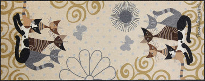 Teppichläufer 75x190 Rosina Wachtmeister Fantasia di Gatti Salonloewe beige