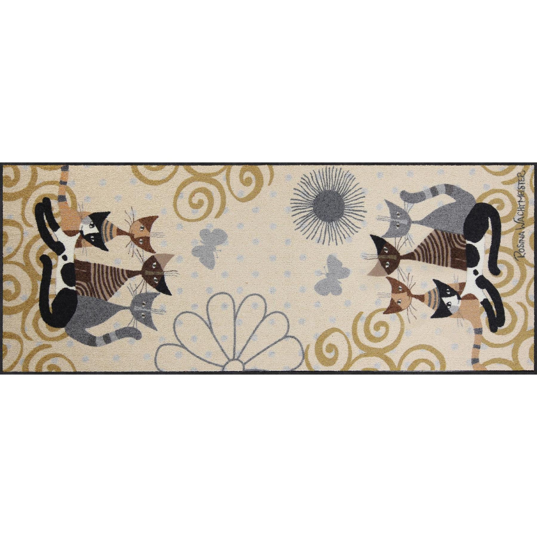 Teppichläufer 75x190 Rosina Wachtmeister Fantasia di Gatti Salonloewe beige