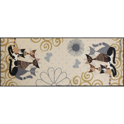 Teppichläufer 75x190 Rosina Wachtmeister Fantasia di Gatti Salonloewe beige