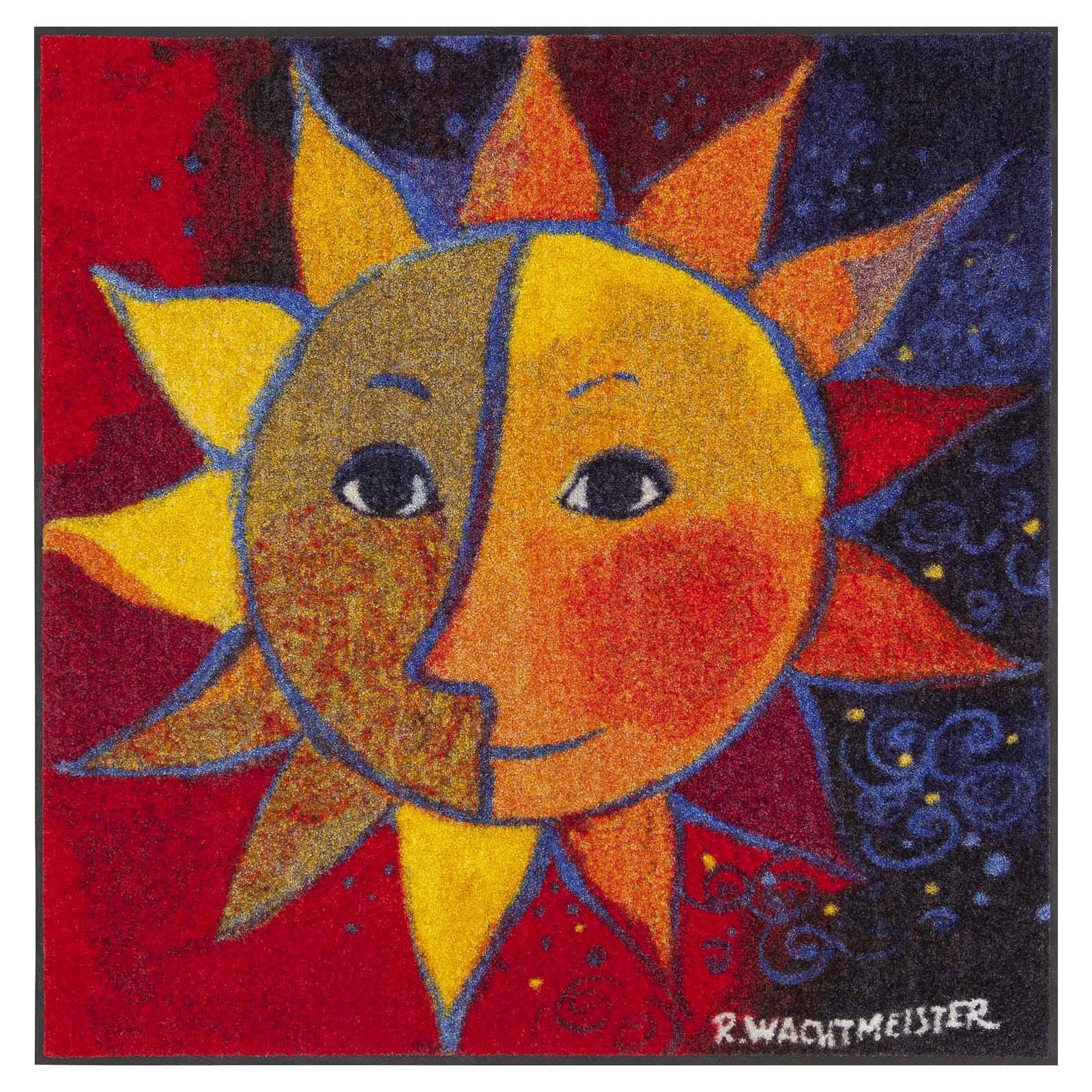 Fußmatte 85x85 Rosina Wachtmeister Sole rot quadratisch