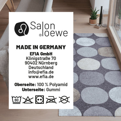 Salonloewe Fußmatten Material und  Pflegeanleitung EB230