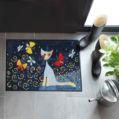 Fußmatte 50x75 Rosina Wachtmeister Danza Delle Farfalle blau