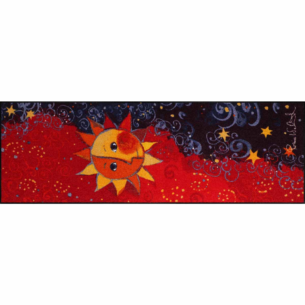 Teppichläufer 60x180 Rosina Wachtmeister Sole Remake rot