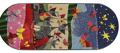 Teppichläufer 75x190 Rosina Wachtmeister Spring Fasce di Colore oval