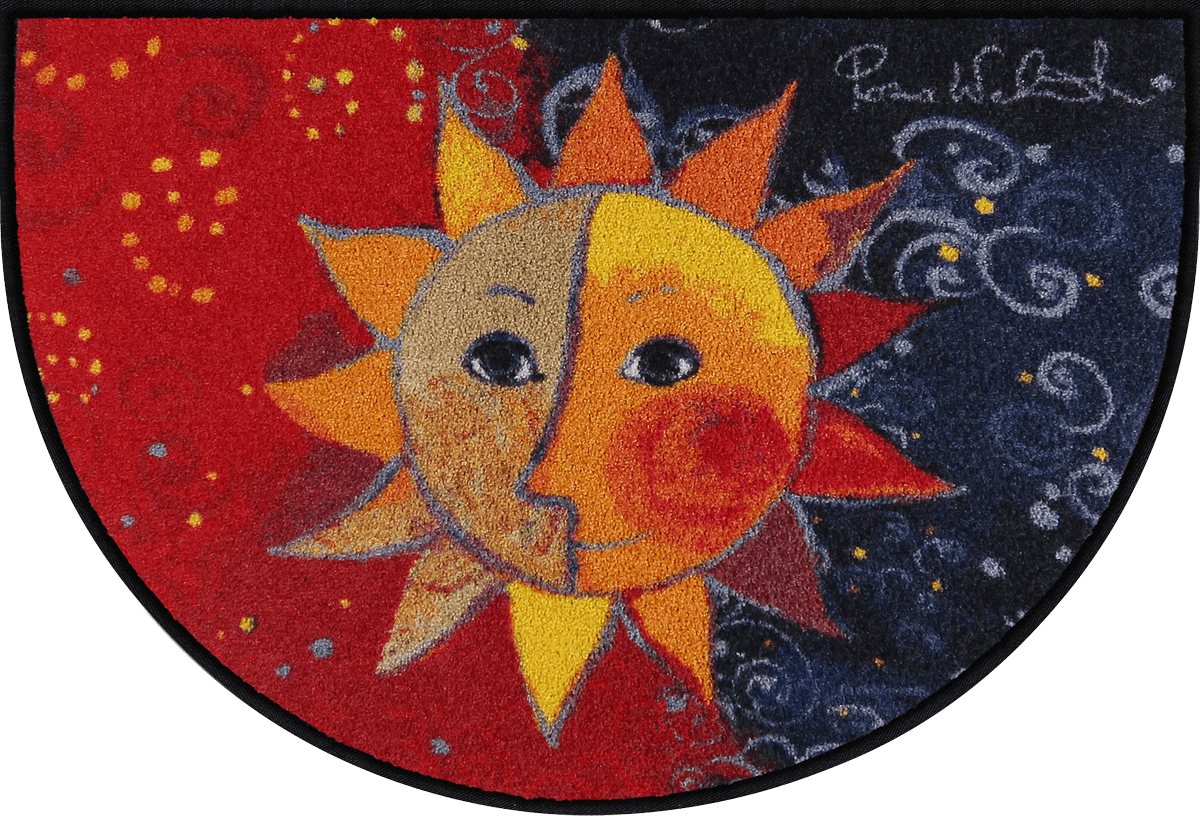 Fußmatte 60x85 Rosina Wachtmeister Sole Nuovo rot