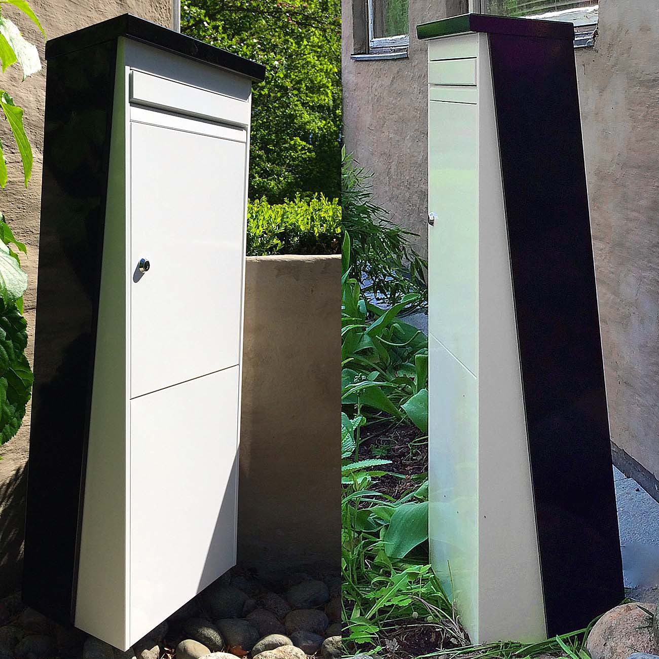 Standbriefkasten groß Eurotrend No.1 anthrazit-silbergrau