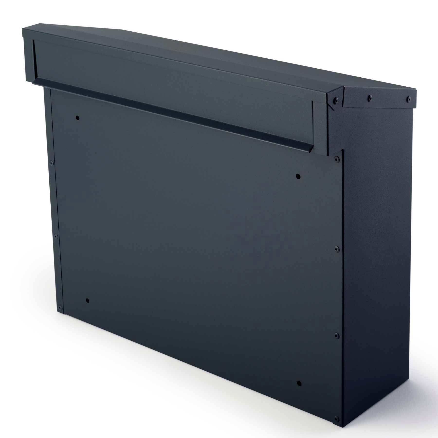 Zaunbriefkasten 925 anthrazit mit Rückentnahme, wetterfest & robust