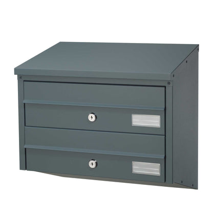 Briefkastenanlage BDL 912 anthrazit 2fach