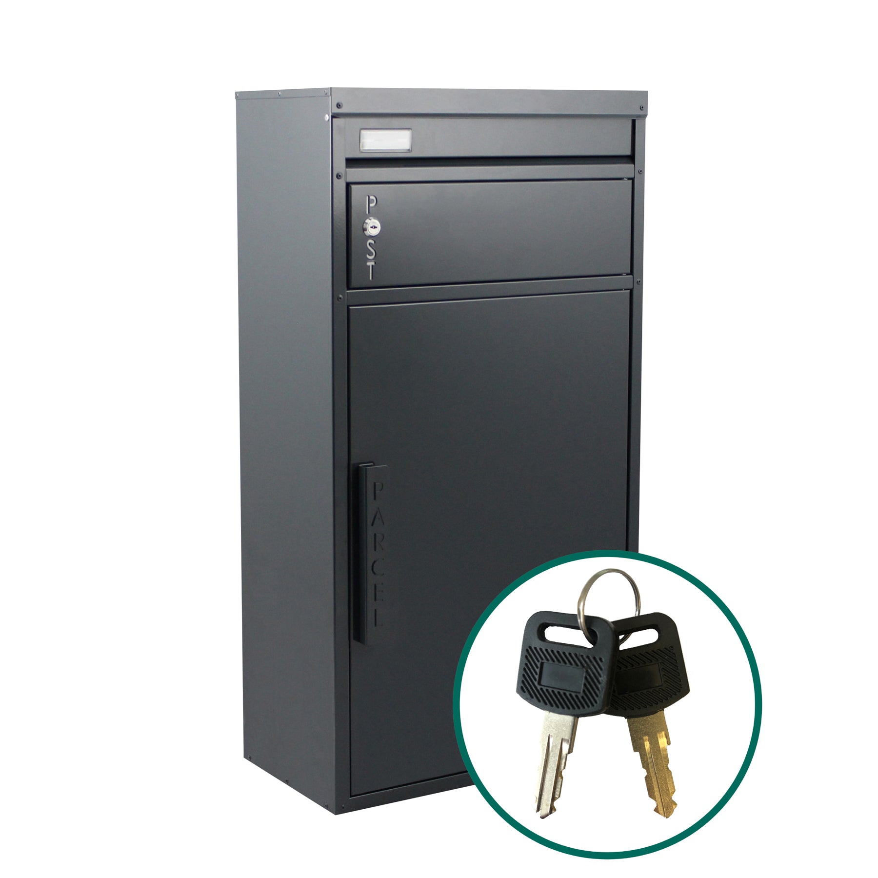 Paketbriefkasten 65 Tiamat anthrazit-grau