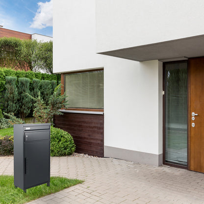 Paketbriefkasten 65 Tiamat silber-grau