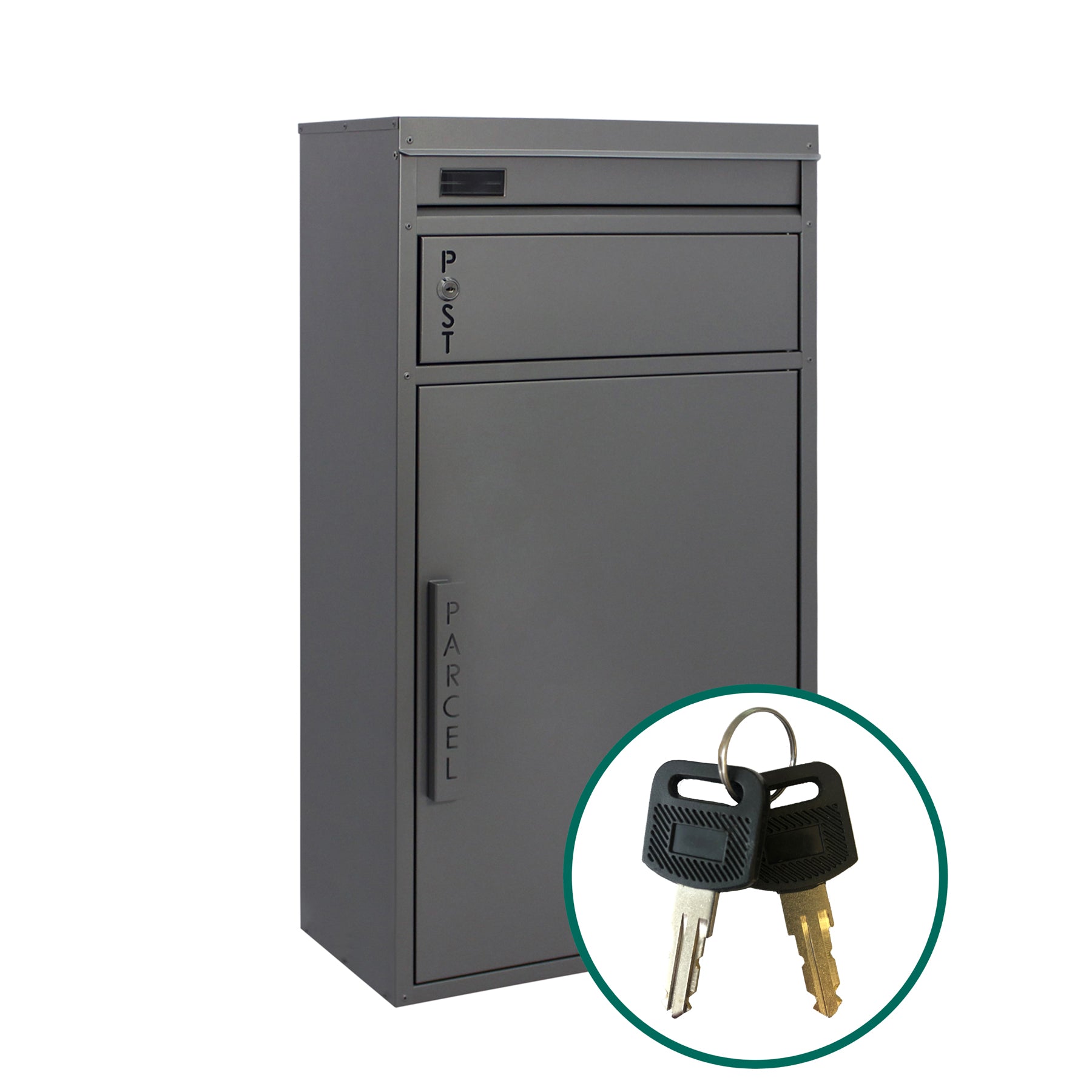 Paketbriefkasten 65 Tiamat silber-grau