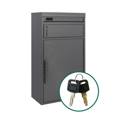 Paketbriefkasten 65 Tiamat silber-grau
