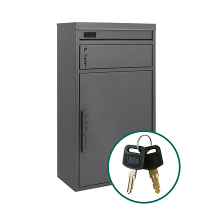 Paketbriefkasten 65 Tiamat silber-grau