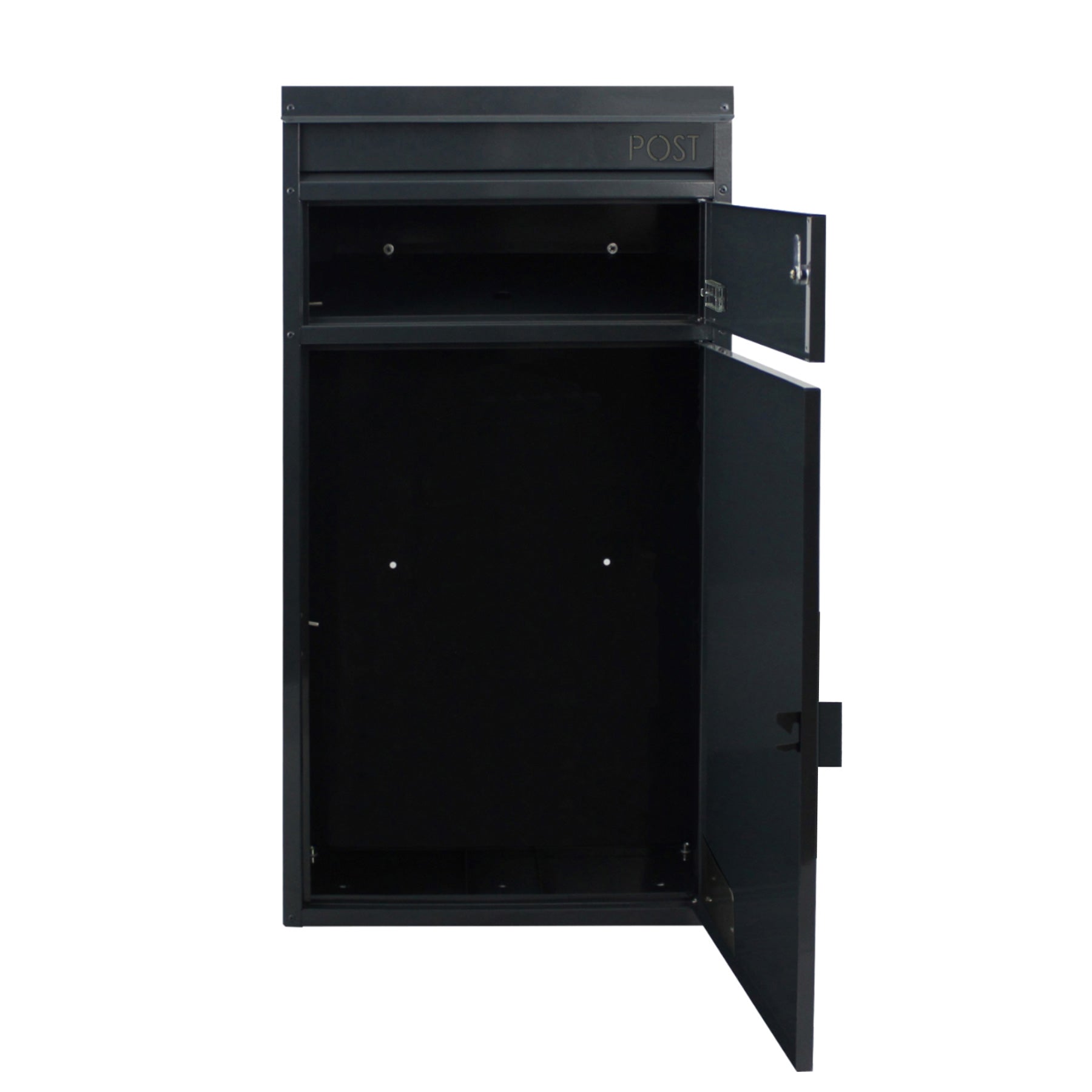 Paketbriefkasten 65 anthrazit Briefkasten mit Paketfach