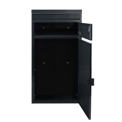 Paketbriefkasten 65 anthrazit Briefkasten mit Paketfach