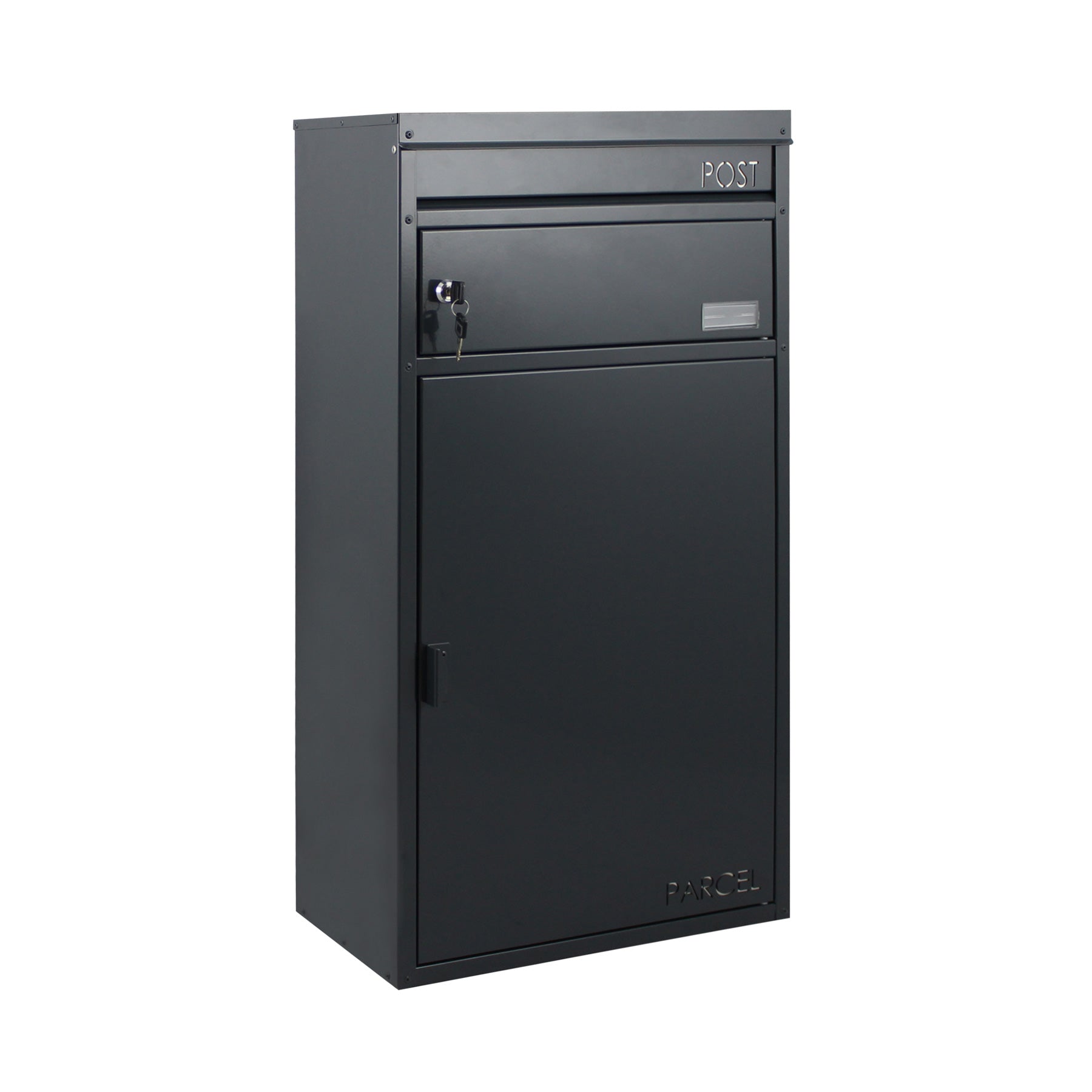 Paketbriefkasten 65 anthrazit Briefkasten mit Paketfach
