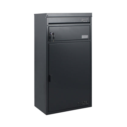 Paketbriefkasten 65 anthrazit Briefkasten mit Paketfach