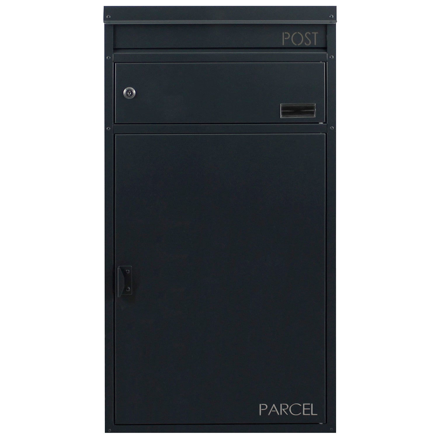 Paketbriefkasten 65 anthrazit Briefkasten mit Paketfach