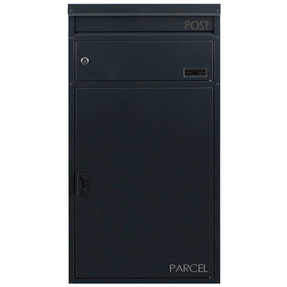 Paketbriefkasten 65 anthrazit Briefkasten mit Paketfach