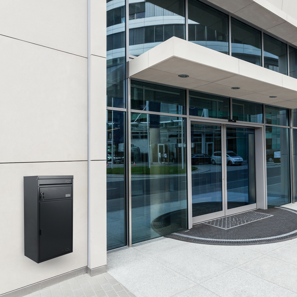 Paketbriefkasten 65 silber-grau