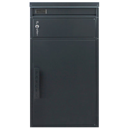 Paketbriefkasten Tiamat 65 anthrazit-grau mit 12 Schlüsseln