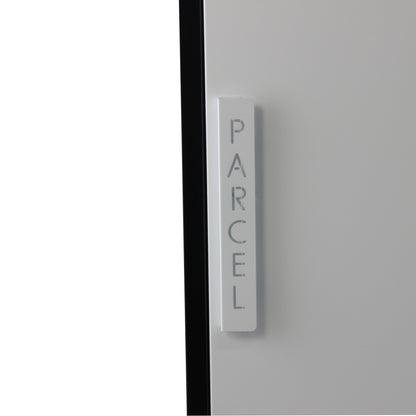 Paketbriefkasten Tiamat 65 schwarz-weiß mit 12 Schlüsseln