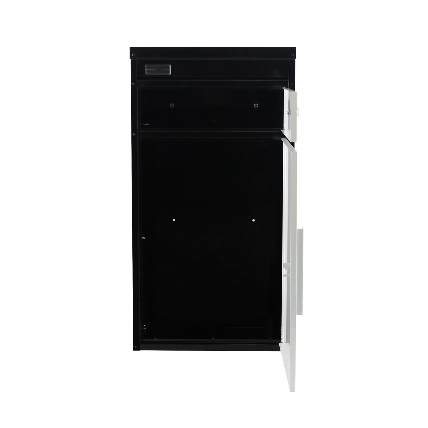 Paketbriefkasten Tiamat 65 schwarz-weiß mit 8 Schlüsseln