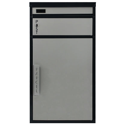 Paketbriefkasten Tiamat 65 silber-anthrazit mit 12 Schlüsseln