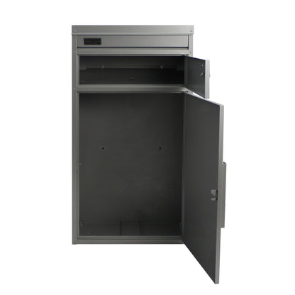 Paketbriefkasten Tiamat 65 silber-grau mit 8 Schlüsseln