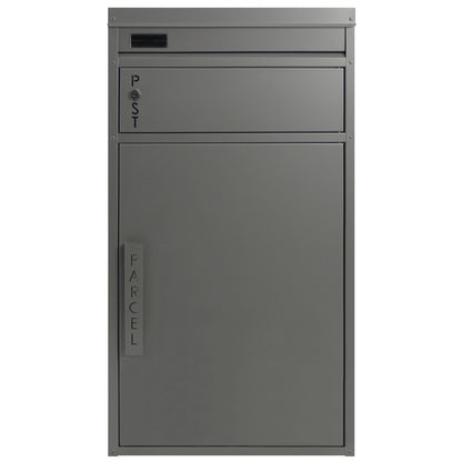 Paketbriefkasten Tiamat 65 silber-grau mit 8 Schlüsseln