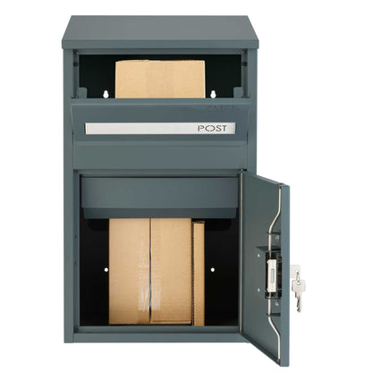 Paketbriefkasten anthrazit mit Profilzylinder