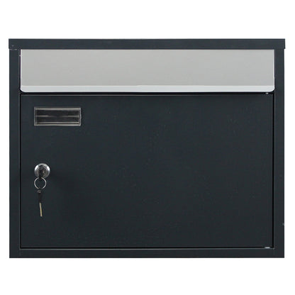 Briefkasten 910 anthrazit-silber