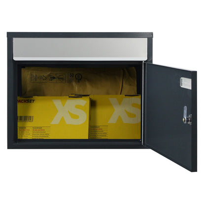 Briefkasten 910 anthrazit-silber 2er Set