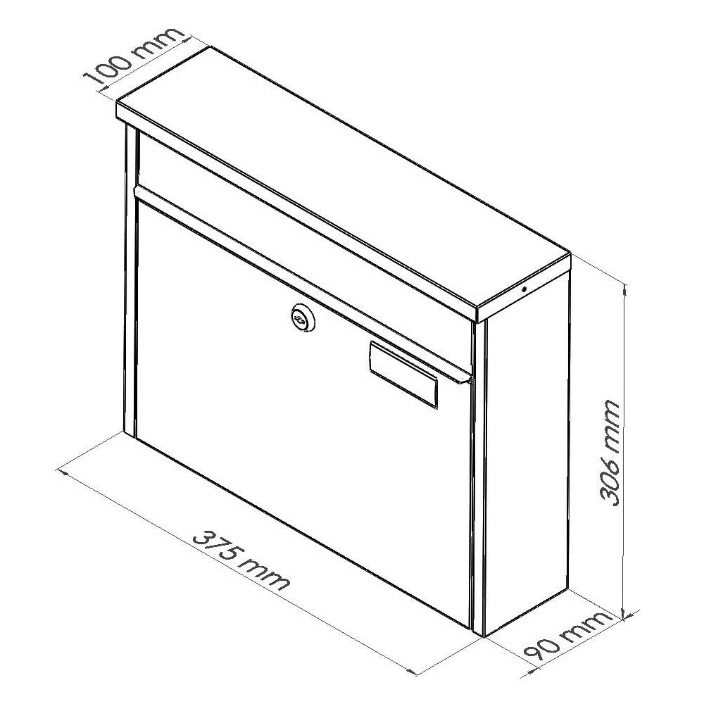 Briefkasten 967 Edelstahl