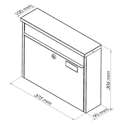 Briefkasten 967 Edelstahl