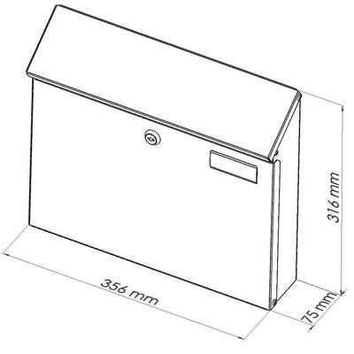 Briefkasten 968 anthrazit