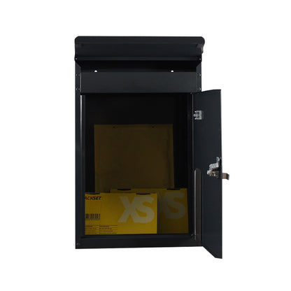 Briefkasten Tiamat 854 anthrazit mit Edelstahldach