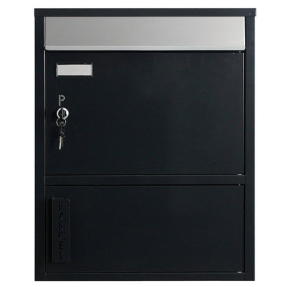 Briefkasten mit Paketfach 921 Tiamat anthrazit-grau