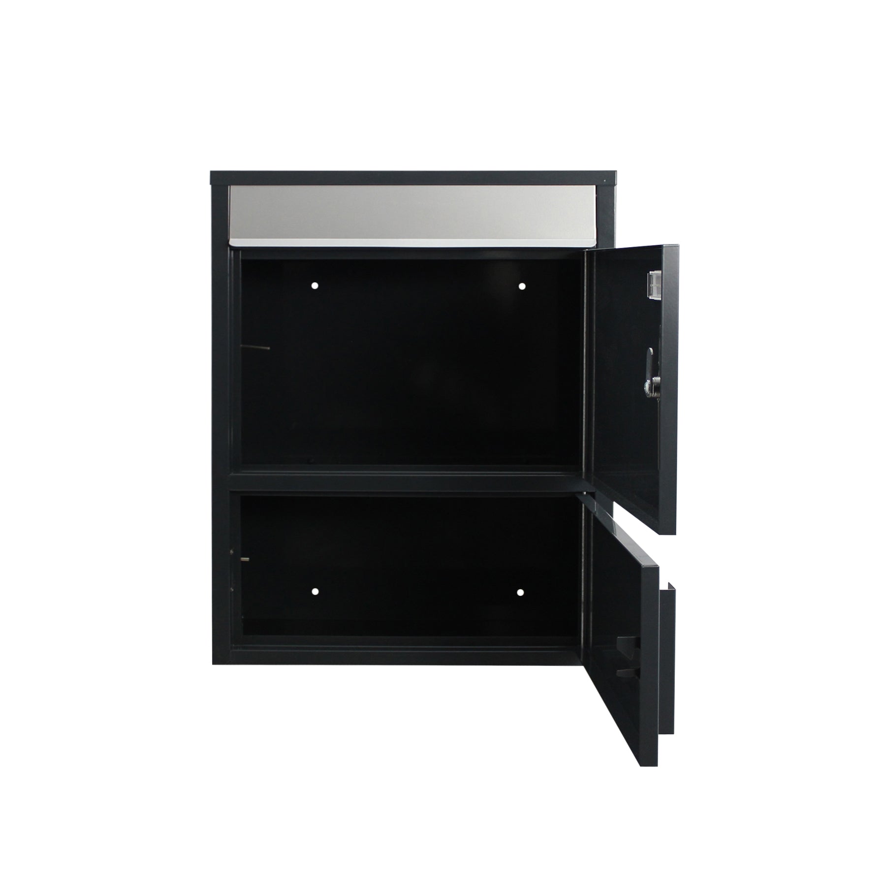 Briefkasten mit Paketfach 921 Tiamat anthrazit-grau