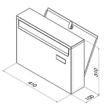 Zaunbriefkasten 920 anthrazit